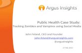 Public Heath Case Study: Tracking Zombies and Vampires in Social Media