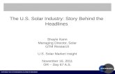 U.S. Solar Market Insight Conference 2011