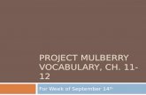 Project m vocab ch.11 12