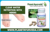 Herbs & Remedies for Edema (Water Retention) Treatment