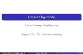 Emacs org-mode -- GNU hackers meeting Paris 2011
