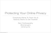 Protecting your online privacy