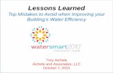 Watersmart innovations 2010 top mistakes to avoid when improving your building's water efficiency