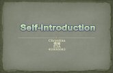 Self introduction-chrystina