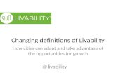 Livable cities: Presented to the Downtown Syracuse Assocation