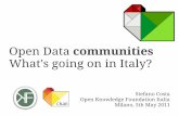 Open Data Communities: what is going on in Italy?