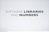 Software Libraries And Numbers