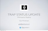 TRAP (transient detection pipeline) status update
