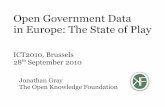 Open Government Data in Europe: The State of Play