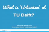What is Urbanism at TU Delft ? mar 2014