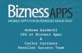 Bizness Apps Webinar - 10/11/12
