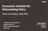 Economic Models for Reinventing Telco - Innovation with APIs