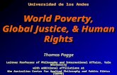 World Poverty, Global Justice and Human Rights