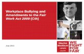 Workplace bullying and amendments to the fair work act josh bornstein presentation july 2013