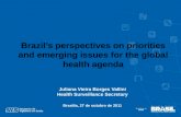 Brazil’s perspectives on priorities and emerging issues for the global health agenda