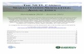 THE NETL CARBON  SEQUESTRATION NEWSLETTER:  ANNUAL INDEX