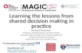 S150 - Day 1 - 1545 - Learning the lessons from shared decision making