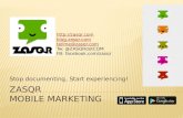 Zasqr in promotional and point-of-sale marketing