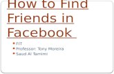 How to find friends facebook