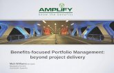 Benefits focused portfolio management - beyond project delivery!