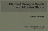 Planned Giving In Small- and Mid-size Shops