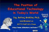 The Position of Educational Technology in Today's World