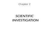 2. scientific investigation