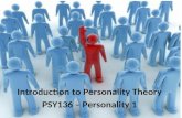Lesson 1   introduction to personality