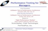 Performance Testing for Managers