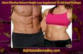 Most Effective Natural Weight Loss Supplement To Get Back In Shape