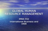 Global human resource management lecture 1