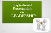 Leader Inspirational presentation