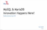 MySQL & MariaDB - Innovation Happens Here