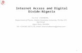 Internet access and digital divide: Nigeria slideshare
