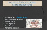 Impact of FDI on Indian Entrepreneurship