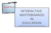 Interactive whiteboards in education
