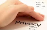 Working with families & privacy