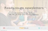 Ready To Go Newsletters With Content