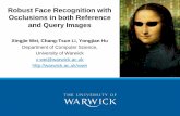 Robust Face Recognition with Occlusions in both Reference and Query Images