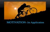 Motivation-  Its Application