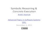 Andrii Vozniuk - Symbolic Reasoning and Concrete Execution