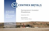Centrex Metals (ASX:CXM) Investor Presentation September 2014
