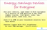 Energy Savings Devices for Everyone