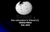 Wikipedia: the educator's friend (!)