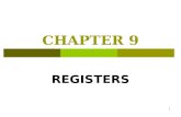 Logic Design - Chapter 9: Registers