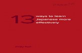 13 Ways to Learn Japanese More Effectively
