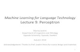 Lecture 9 Perceptron