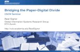 Bridging the Paper-Digital Divide