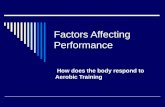 Core 2 Factors affecting performance Aerobic training