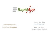 RapidApp - YAPC::NA 2014